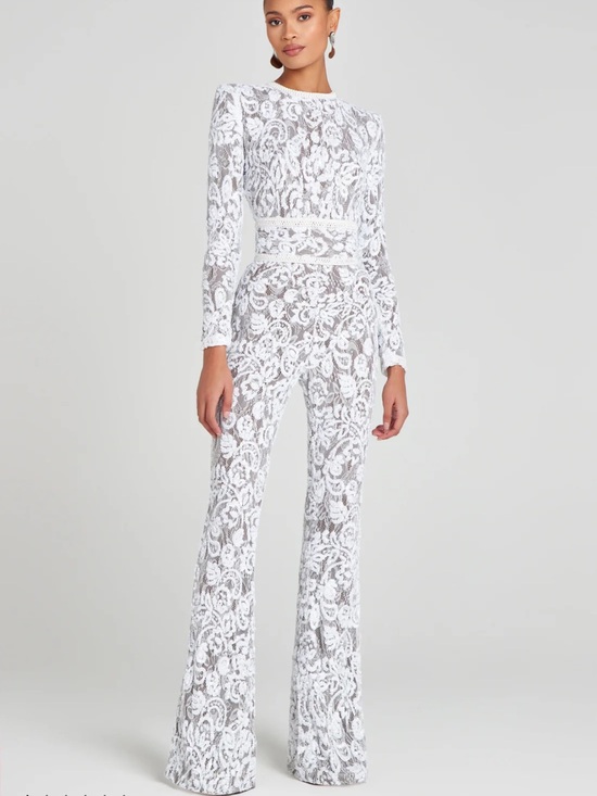 Nadine Merabi Pants - New Nadine Merabi Bella Lace Jumpsuit